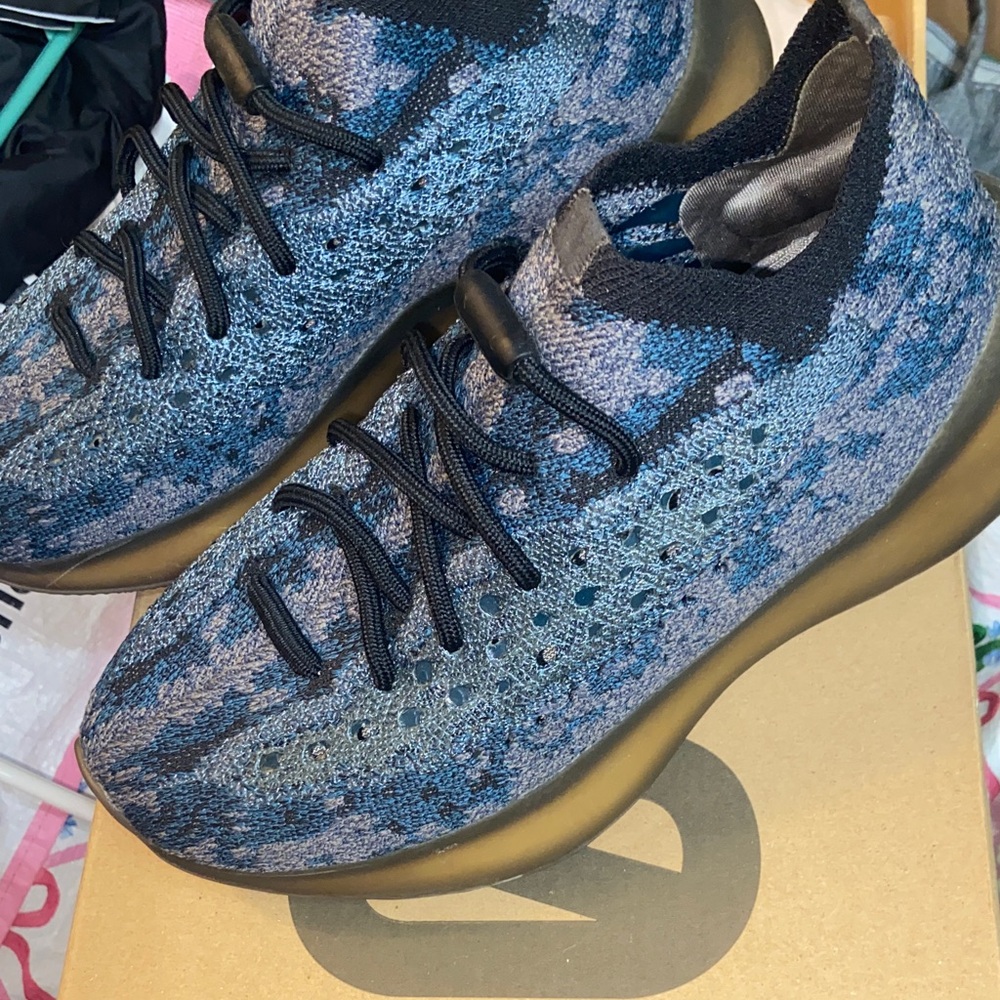 Yeezy Blue Knit Women's Sneakers